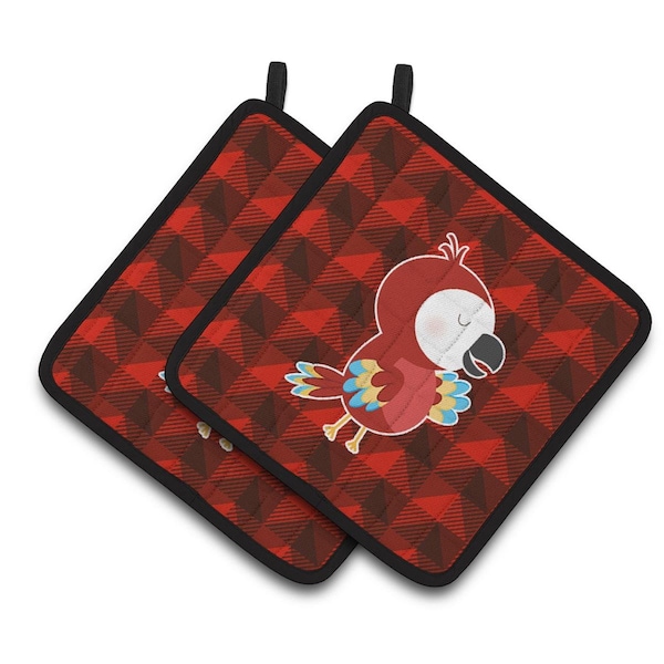 Carolines Treasures Parrot Pair of Pot Holders - BB7024PTHD