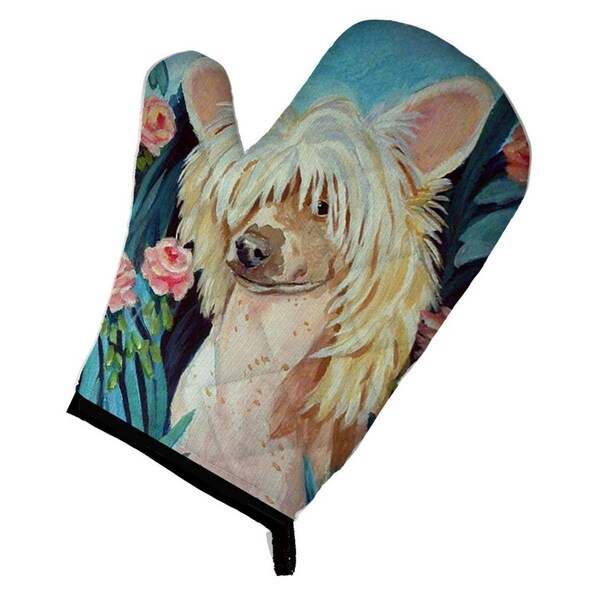 Carolines Treasures Chinese Crested Oven Mitt - 7087OVMT