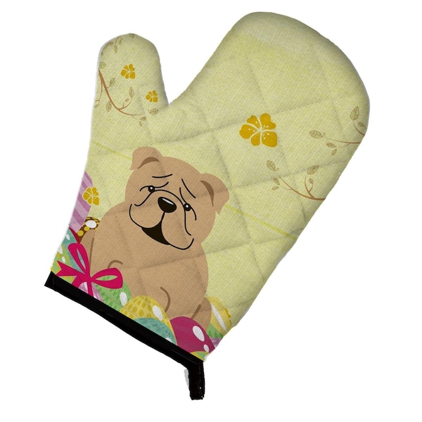 Carolines Treasures Easter Eggs English Bulldog Fawn Oven Mitt - BB6124OVMT
