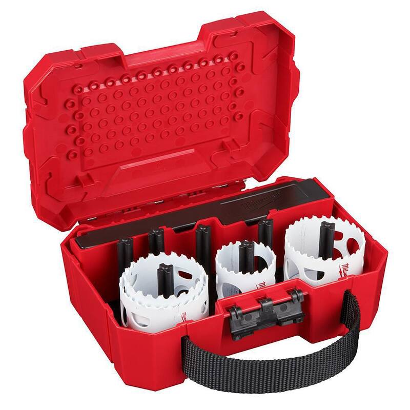 Juego de sierra de corona bi-metálica Milwaukee Hole Dozer con kit de hojas para herramienta multifuncional oscilante (17 piezas) - 49-22-4019-49-10-9113
