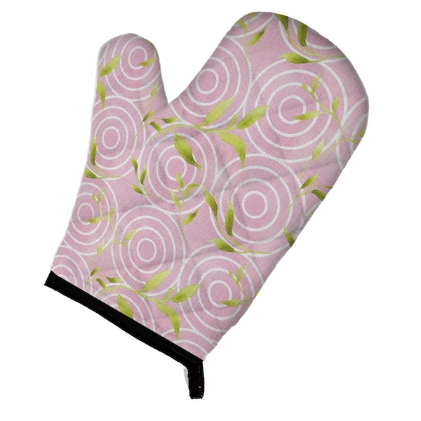 Carolines Treasures Gemoetric Circles on Pink Watercolor Oven Mitt - BB7492OVMT