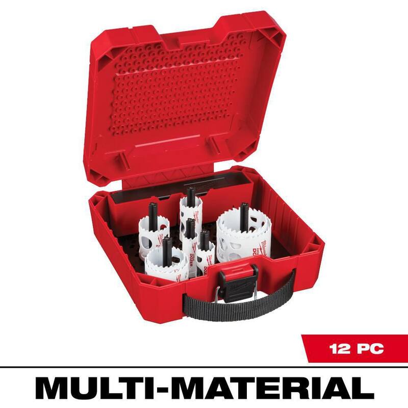 Juego de sierra de agujero bimetálica para plomeros de Milwaukee Hole Dozer (12 piezas) - 49-22-4143