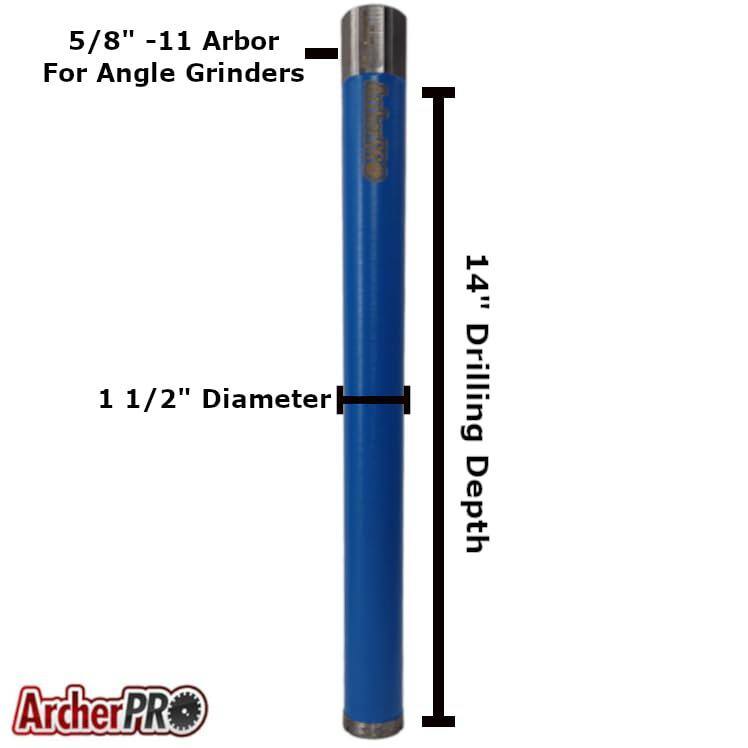 Broca de núcleo de diamante de 1-3/8 pulgadas para perforación de concreto - CB1375