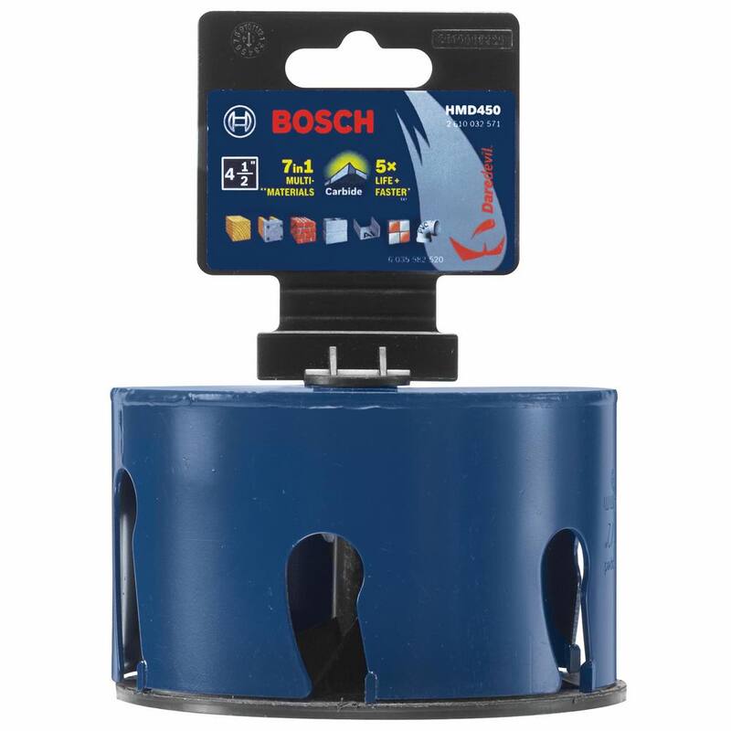 Bosch 4-1/2 in. Daredevil Carbide Multi-Purpose Hole Saw - HMD450