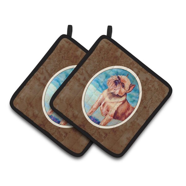 Carolines Treasures Brussels Griffon Pair of Pot Holders - 7016PTHD