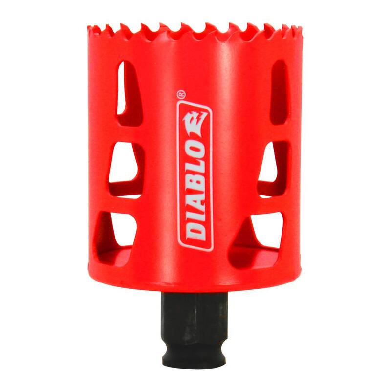 DIABLO 2-1/4 pulgadas Sierra de corona bimetálica con profundidad de corte de 2-3/8 pulgadas - DHS2250