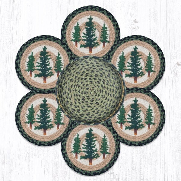 Razoredge 10 x 10 in. TNB-116 Tall Timbers Trivets in a Basket - RA2548519