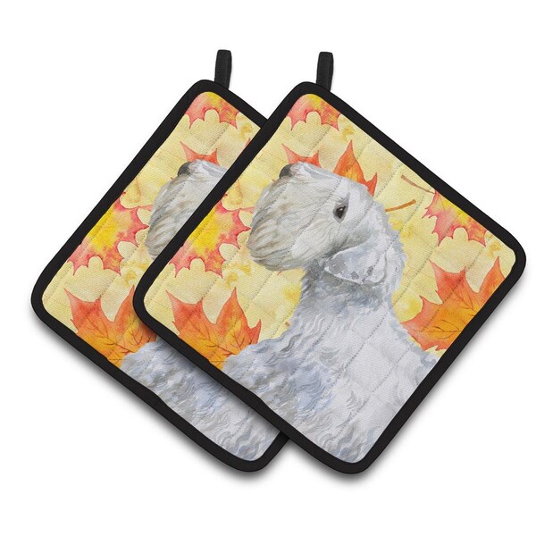 Carolines Treasures Sealyham Terrier Fall Pair of Pot Holders - BB9945PTHD