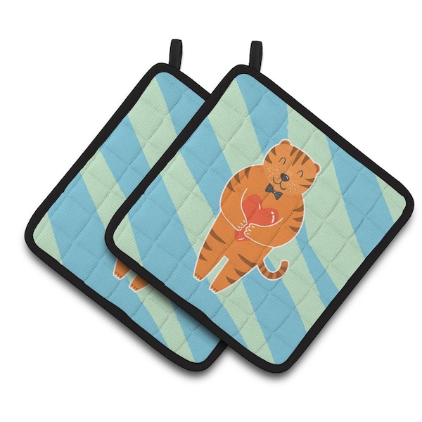 Carolines Treasures Tiger Pair of Pot Holders - BB6779PTHD