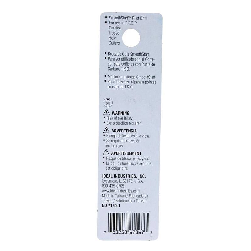 Broca piloto de reemplazo IDEAL SmoothStart, 1/4 de pulgada x 2 pulgadas (Paquete estándar de 4 brocas) - 36-312