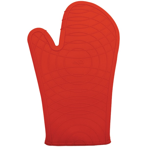 Gourmet By Starfrit Silicone 12" Oven Mitt (Red) - 080235-006-0000
