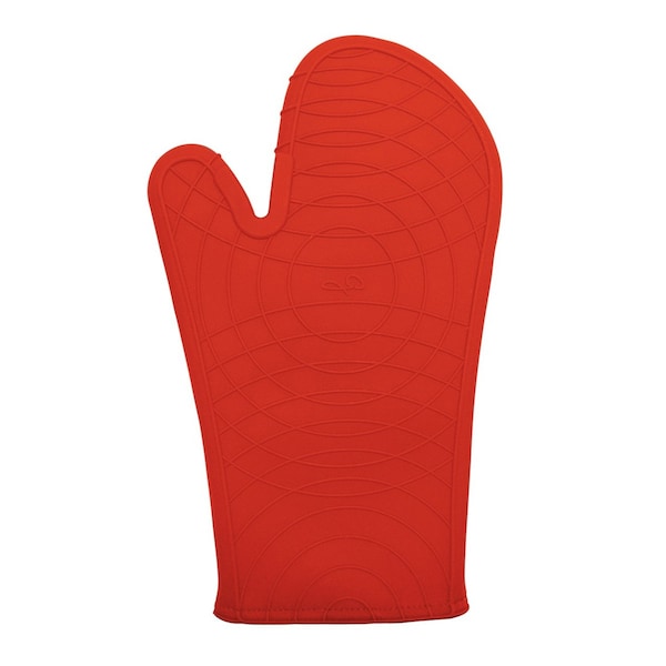 Gourmet By Starfrit Silicone 12" Oven Mitt (Red) - 080235-006-0000
