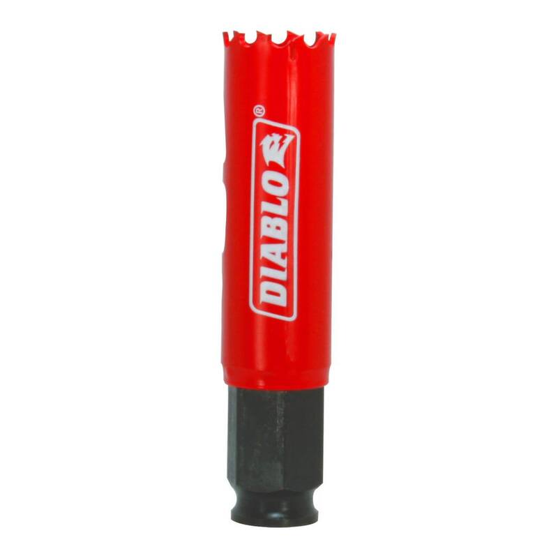 DIABLO Sierra de corona bimetálica de 7/8 pulgadas con una profundidad de corte de 2-3/8 pulgadas - DHS0875