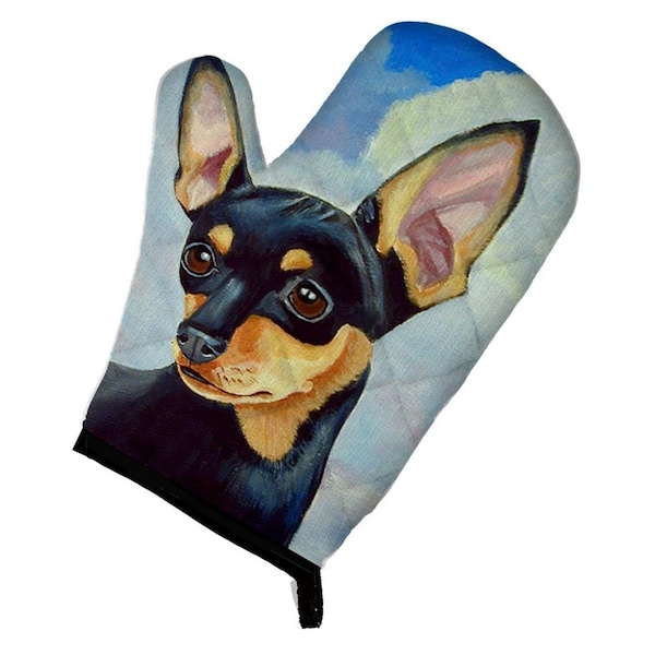 Carolines Treasures Min Pin Black and Tan Oven Mitt - 7073OVMT