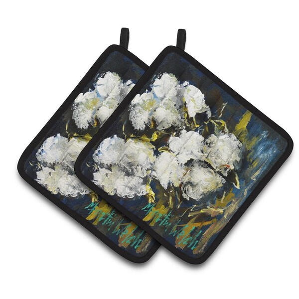 Carolines Treasures Three Boll Cotton Pair of Pot Holders - MW1357PTHD