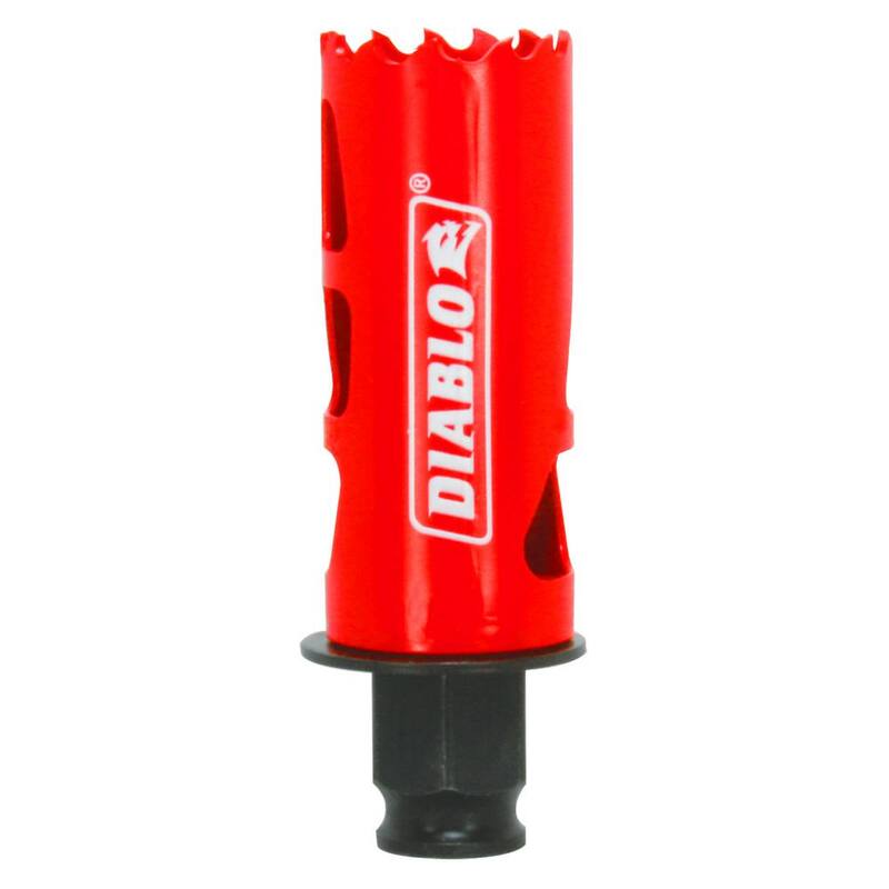 DIABLO 1-1/8 in. Sierra de perforación bimetálica con 2-3/8 pulgadas de profundidad de corte - DHS1125