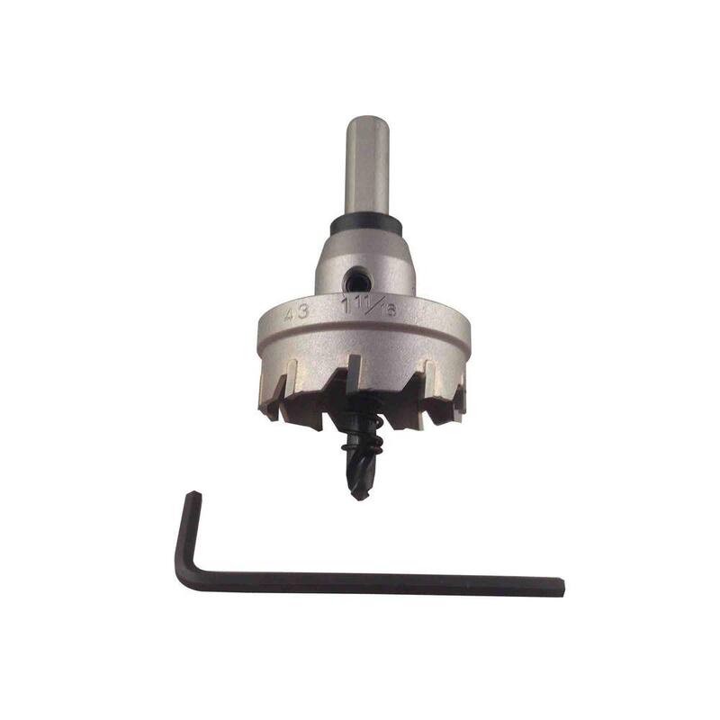 Cortador de agujeros de carburo de tungsteno estándar de 1-11/16 pulgadas Disston BLU-MOL - 3182