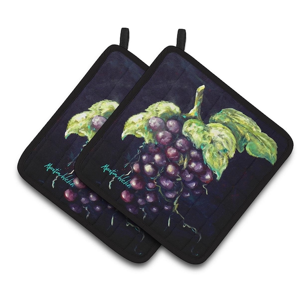 Carolines Treasures Welchs Grapes Pair of Pot Holders - MW1362PTHD