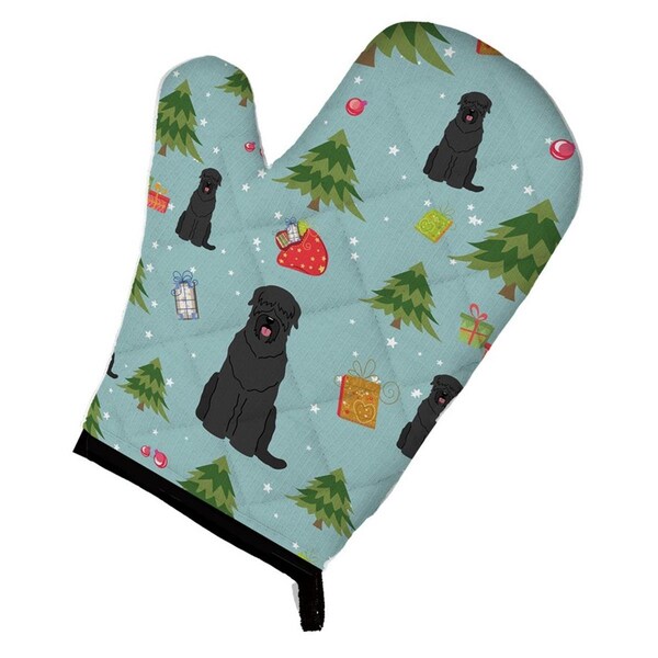 Carolines Treasures Christmas Black Russian Terrier Oven Mitt - BB4686OVMT