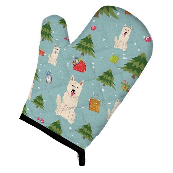 Carolines Treasures Christmas White German Shepherd Oven Mitt - BB4705OVMT