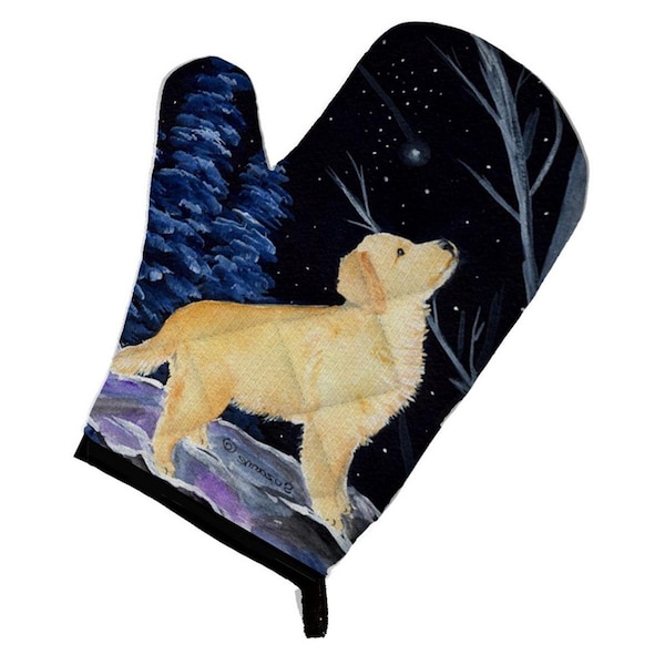 Carolines Treasures Starry Night Golden Retriever Oven Mitt - SS8392OVMT