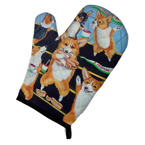 Carolines Treasures Go Team Corgi Pembroke Oven Mitt - 7286OVMT