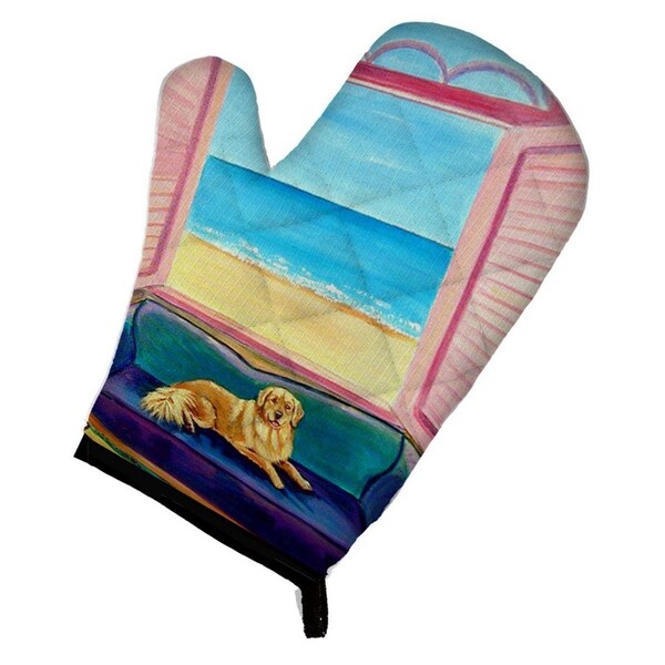 Carolines Treasures Golden Retriever Couch Sitting Oven Mitt - 7188OVMT