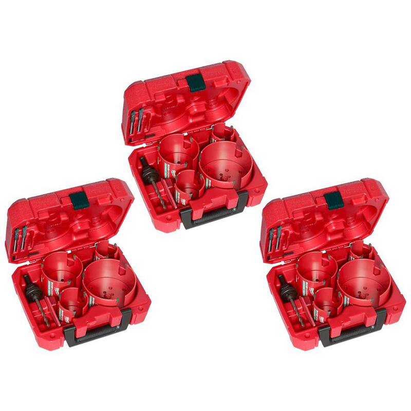Juego de sierra perforadora de carburo BIG HAWG de Milwaukee (24 piezas) - 49-56-9285-49-56-9285-49-56-9285