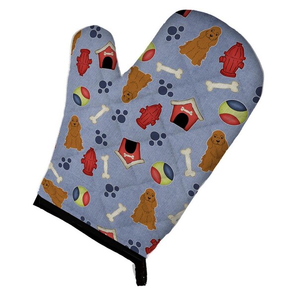 Carolines Treasures Dog House Collection Cocker Spaniel Red Oven Mitt - BB2708OVMT
