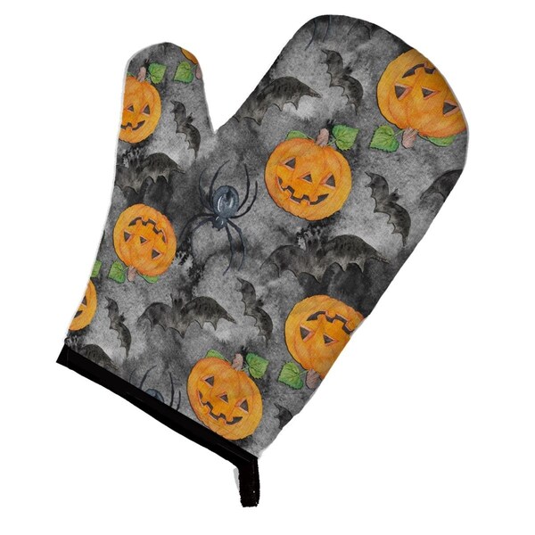 Carolines Treasures Watecolor Halloween Jack-O-Lantern Bats Oven Mitt - BB7525OVMT