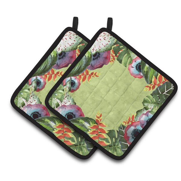 Carolines Treasures Tropical Pair of Pot Holders - CK1698PTHD