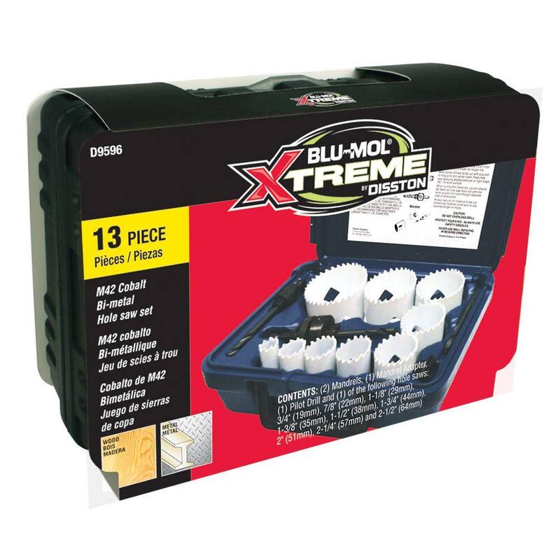 Kit de sierra de agujero bimetálica Extrema para trabajadores experimentados de Disston Journeyman (13 piezas) - D9596