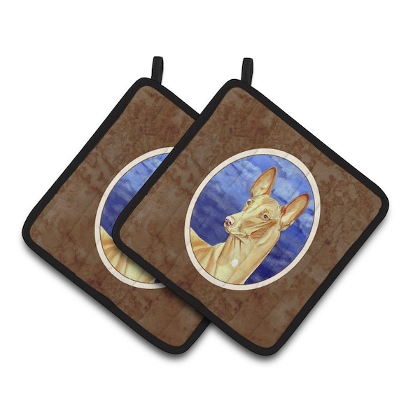 Carolines Treasures Pharaoh Hound Pair of Pot Holders - 7044PTHD