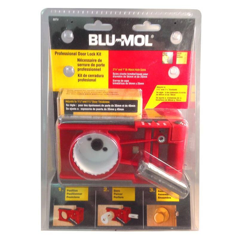 Kit de instalación de cerradura profesional Bi-Metal de 1 pulgada x 2-1/8 pulgadas de BLU-MOL Disston - 6574