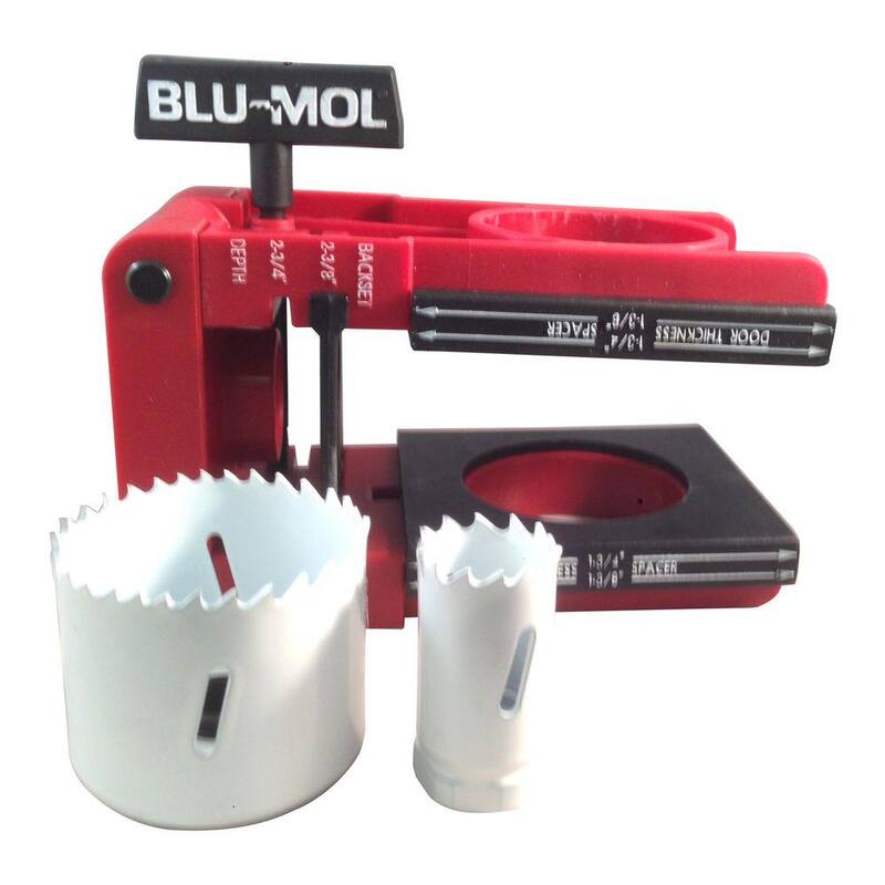 Kit de instalación de cerradura profesional Bi-Metal de 1 pulgada x 2-1/8 pulgadas de BLU-MOL Disston - 6574