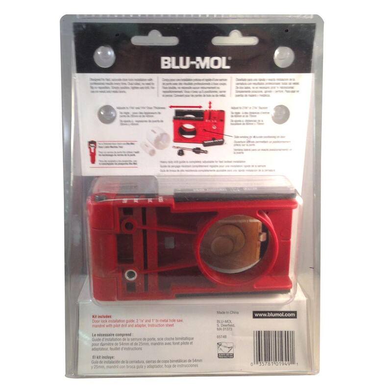 Kit de instalación de cerradura profesional Bi-Metal de 1 pulgada x 2-1/8 pulgadas de BLU-MOL Disston - 6574