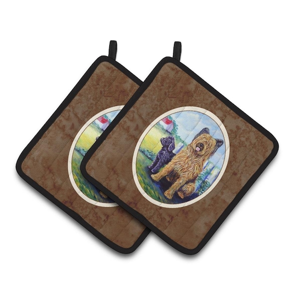 Carolines Treasures Briard Pair of Pot Holders - 7092PTHD