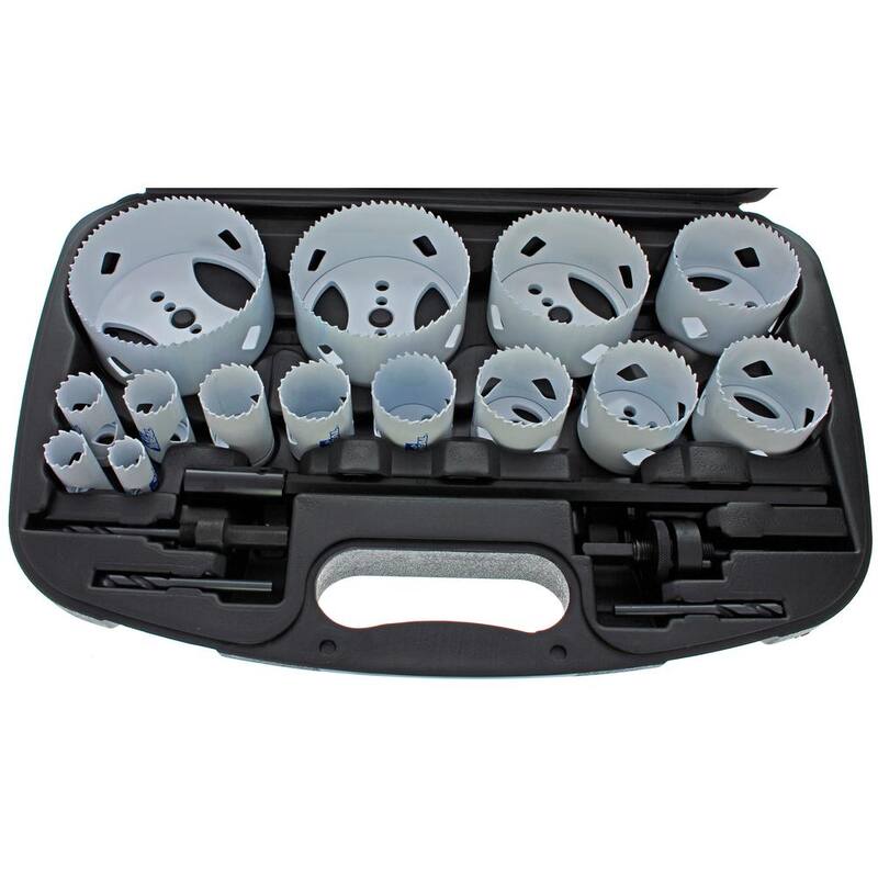 Kit de sierra de corona bimetálica para electricista IDEAL - 19 piezas - 36-502