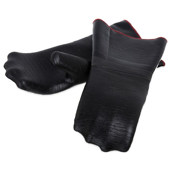 San Jamar Neoprene Oven Mitt, 500 deg F, 14", PR - 6786RMT
