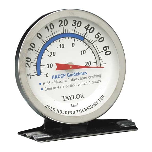 Taylor Analog Mechanical Food Service Thermometer with -30 to 70 (F) - 5981N
