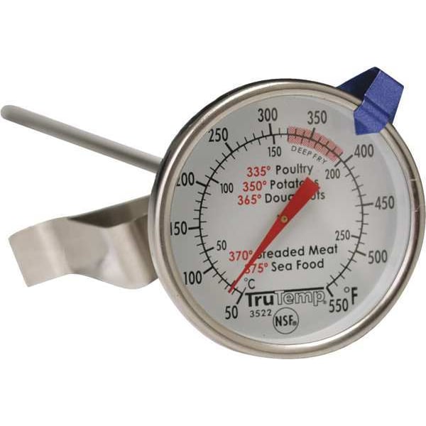 Taylor 12" Analog Deep Fry Thermometer with 50 to 550 (F) - 3522