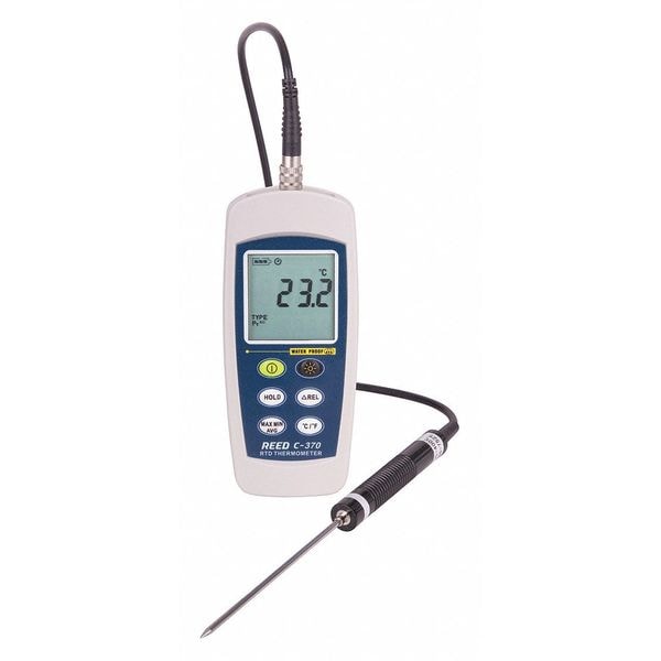 Reed Instruments Digital RTD Thermometer, -148 Degrees to 572 Degrees F - C-370