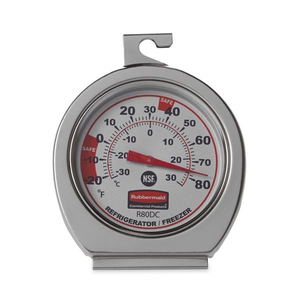Rubbermaid Commercial Analog Mechanical Food Service Thermometer with -20 to 80 (F) - FGR80DC