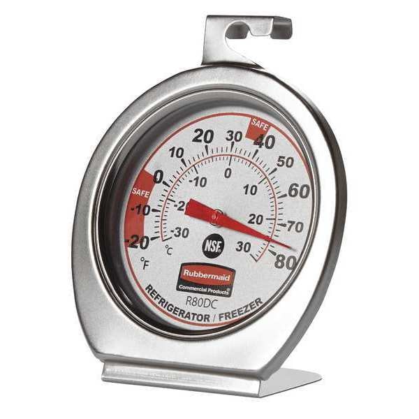 Rubbermaid Commercial Analog Mechanical Food Service Thermometer with -20 to 80 (F) - FGR80DC