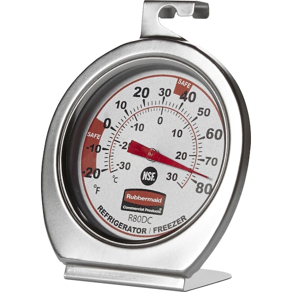 Rubbermaid Commercial Analog Mechanical Food Service Thermometer with -20 to 80 (F) - FGR80DC