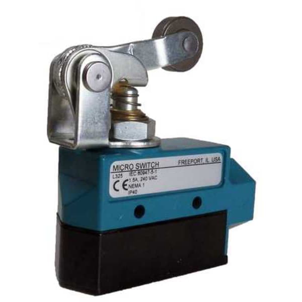 Interruptor de límite Honeywell, émbolo, palanca de rodillo, 1NC/1NO, 15A @ 600V CA, Ubicación del actuador: Parte superior - BZE6-2RQ2