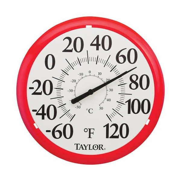 Taylor Taylor 6669584 13.25 in. Plastic Dial Thermometer; Red - 6669584