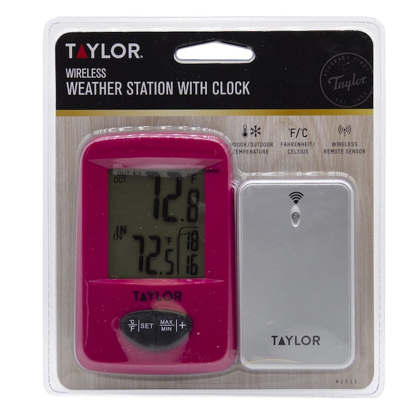 Taylor Taylor Digital Thermometer Plastic Assorted 7.28 in. - 1511AST1