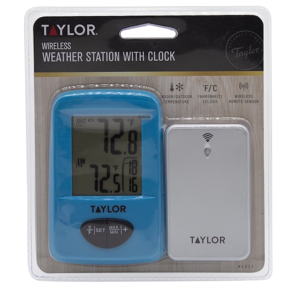 Taylor Taylor Digital Thermometer Plastic Assorted 7.28 in. - 1511AST1