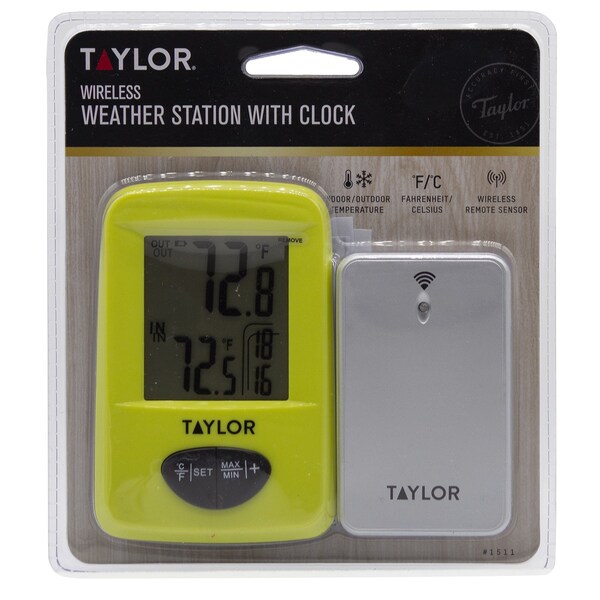 Taylor Taylor Digital Thermometer Plastic Assorted 7.28 in. - 1511AST1